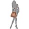 Trendy Whipstitch Accent Drawstring 2-Way Bucket Hobo MH-D0491