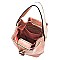 Trendy Whipstitch Accent Drawstring 2-Way Bucket Hobo MH-D0491