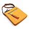 Fashion Zip Tassel Multi Compartment Crossbody Bag