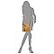 Fashion Zip Tassel Multi Compartment Crossbody Bag