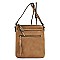 Fashion Zip Tassel Multi Compartment Crossbody Bag