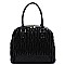 Chevron Quilted Dome Satchel