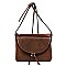 Fashion Laser Cut Flap Crossbody Bag