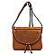 Fashion Laser Cut Flap Crossbody Bag
