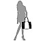Saffiano Textured Colorblock Satchel