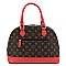 2 IN 1 MONOGRAMMED DOME SATCHEL