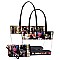 See Thru 3-in-1 Magazine Cover Collage Tote Set