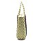 Multi Stripe Straw Tote
