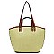 Straw Convertible Shopper