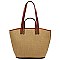 Straw Convertible Shopper