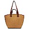 Straw Convertible Shopper