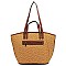 Straw Convertible Shopper