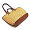 Straw Convertible Shopper