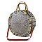 ROUND KNIT SUMMER SATCHEL - Celebrity