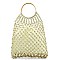 STRAW CROCHET HOBO