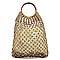 STRAW CROCHET HOBO