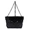 Glossy Geometric Crossbody Bag Clutch