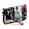 2-in-1 Magazine Cover Collage Padlock Satchel