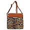 FRONT POCKET LEOPARD PRINT CROSS BODY