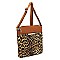 FRONT POCKET LEOPARD PRINT CROSS BODY