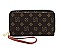 MONOGRAM 2ZIP AROUND CLUTCH WALLET WRISTLET