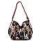 Convertible  Magazine Cover Collage Shoulder Bag