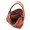 Laser Cut Printed Shoulder Bag Hobo