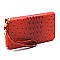 Ostrich Croc Padlock 2-in-1 Satchel