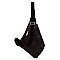 Fashion Zipper Sling Backpack
