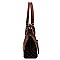 MONOGRAM WHIP STITCH POCKET SATCHEL