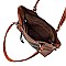 MONOGRAM WHIP STITCH POCKET SATCHEL