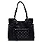 MONOGRAM WHIP STITCH POCKET SATCHEL