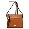 Fashion Front Zip Pocket Crossbody Bag