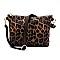 Leopard Chain Handle 2 in 1 Hobo-Shoulder Bag