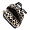 MULTI-POCKET LEOPARD PRINT PATENT BACKPACK