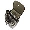 Quilted Flap Drawstirng Backpack