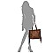 Classy Tribal Aztec Laser-Cut Fringed Side Shopper Tote Wallet SET MH-LQF0121W