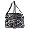 LEOPARD PRINT MULTI-COMPARTMENT CROSS BODY MESSENGER