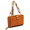 Fashion Zip Around Crossbody Clutch Wallet