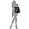 Elephant Print Canvas Backpack