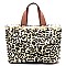 Leopard Faux Fur Satchel