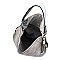 Belted Laser Cut Shoulder Bag Hobo