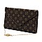 Pack of 8 Stylish Monogrammed Envelope Clutch