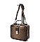 Ostrich Croc Boxy Crossbody Satchel