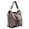 Ostrich Croc 2-in-1 Shoulder Bag