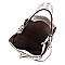 Ostrich Croc 2-in-1 Shoulder Bag