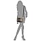 Ostrich Croc 2-in-1 Shoulder Bag