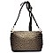 Ostrich Croc Acrylic Handle 2-in-1 Satchel