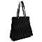 Laser Cut Perforated Pleated Shopper