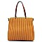Laser Cut Perforated Pleated Shopper